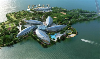 上海滴水湖洲际酒店酒店外观-鸟瞰图片
